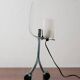 Lampada Da Tavolo Silhouette Design Table Lamp Marble & Glass 1980’s P