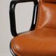 Charles Pollock leather office chair, Knoll edition, 1970