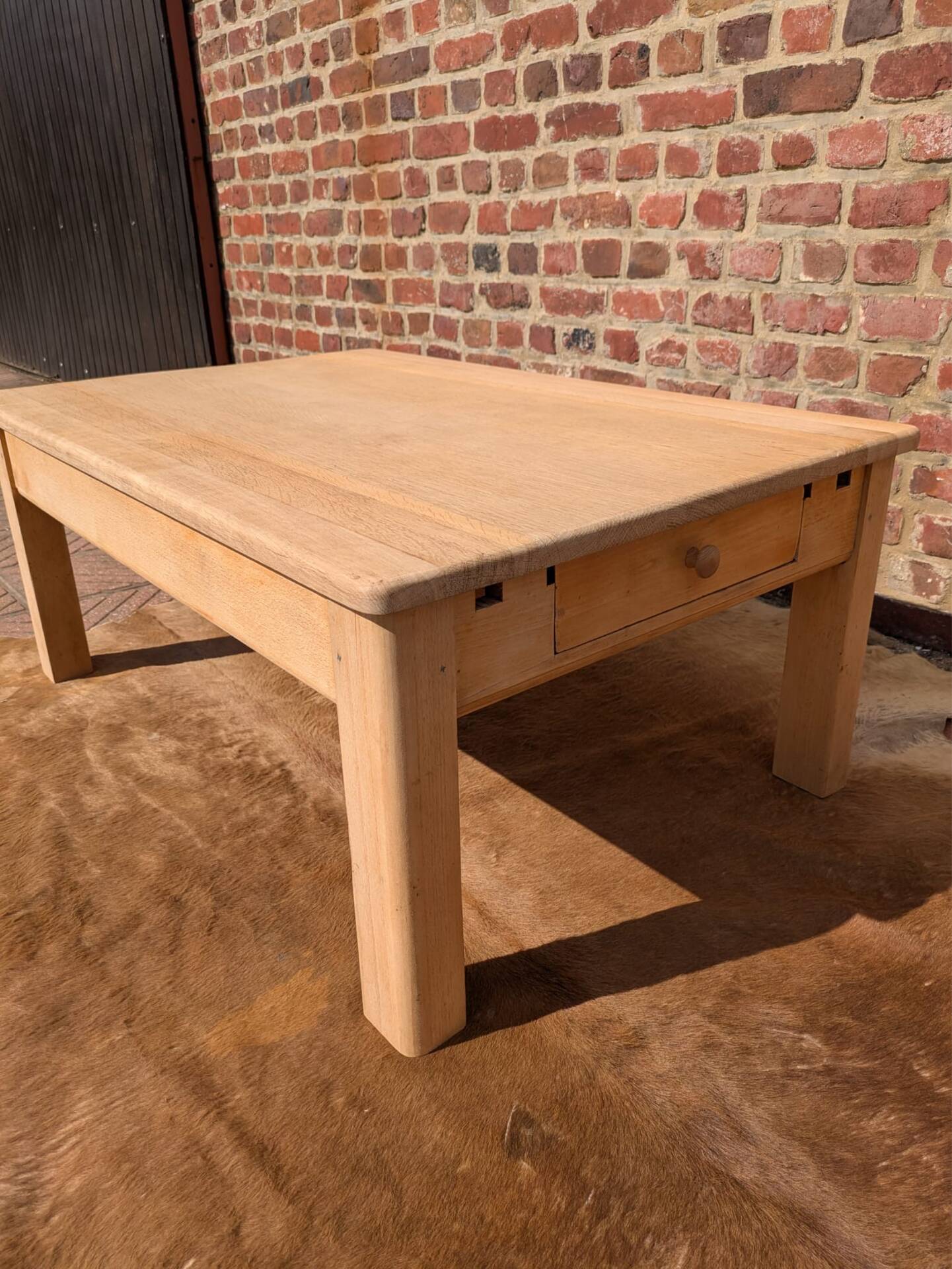 Light oak coffee table