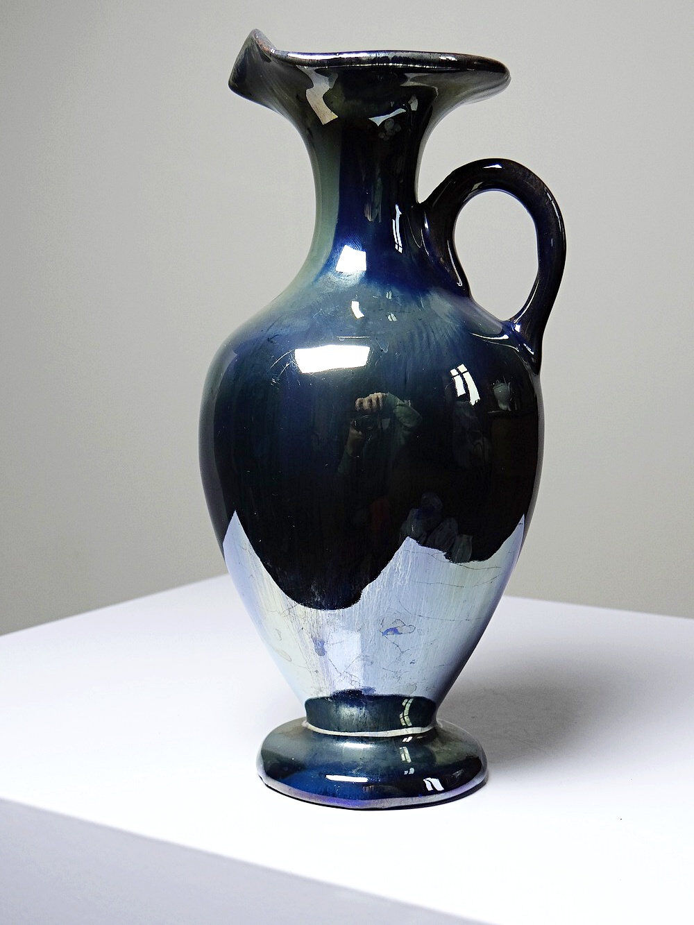 Small jug/pitcher/soliflore from Rambervillers, antique stoneware.