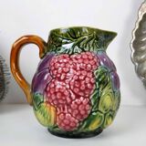 Pitcher Barbotine Salins The Decor Baths Of leaves and fruits