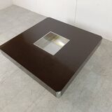 Square Alveo coffee table by Willy Rizzo, 1970s