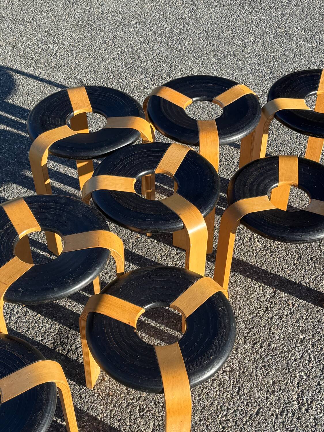 Set of Scandinavian stools TIGESEN SORENSEN