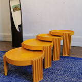 Set of 4 nesting tables, Marema, by Gianfranco Frattini for Cassina