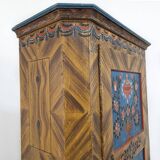 Painted Folk Art Bridal Cupboard