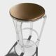Tabouret "Les Invisibles de Marais" en Plexiglas – Circa 1970
