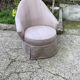 Vintage canvas toad armchair 1970