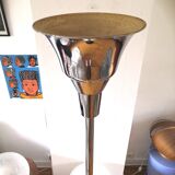 30s art deco floor lamp in chrome metal