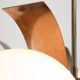 Vintage Italian Copper & Opaline Chandelier, 70s