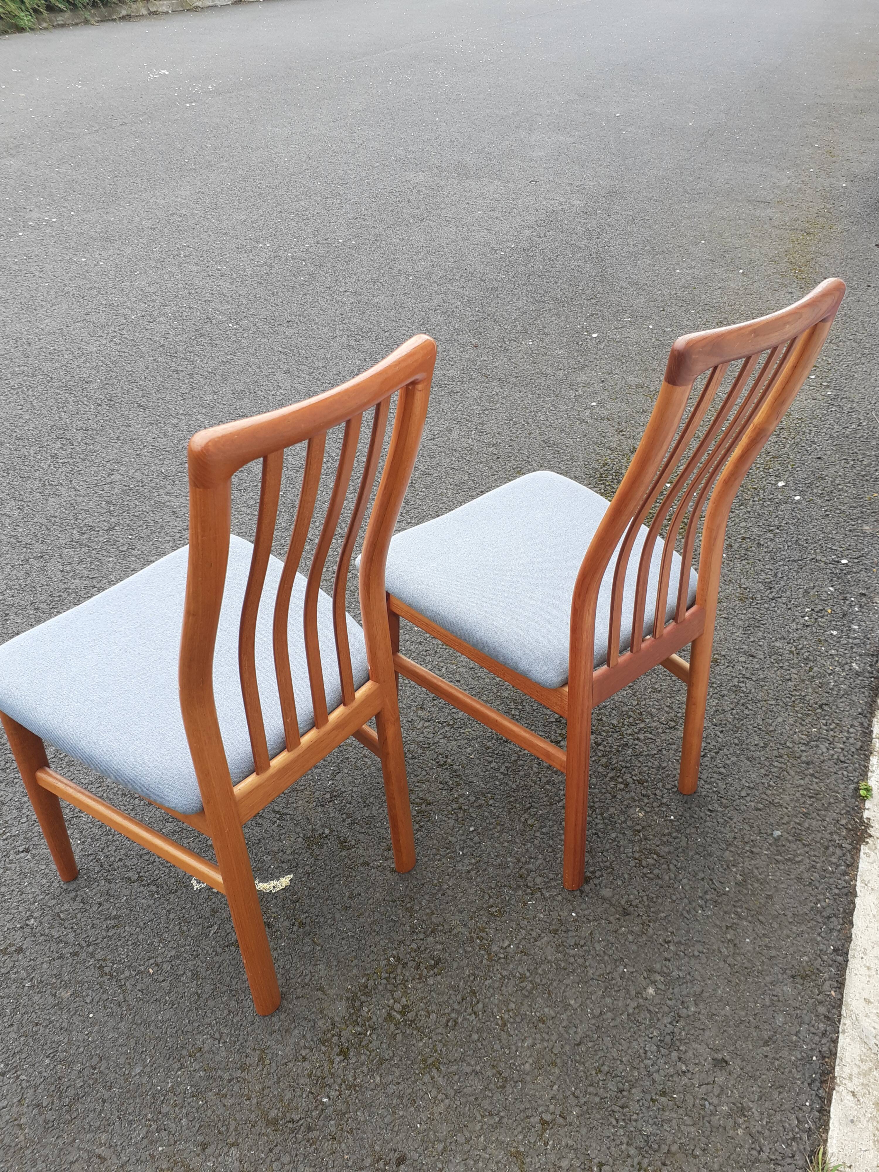 Pair of scandinavian chairs teak