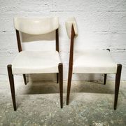 Paire de chaises vintage teck et skaï