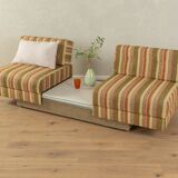 1970s Modular Sofa with table, Daybed