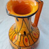 Orange ceramic jug