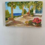 Oil painting on canvas landscape