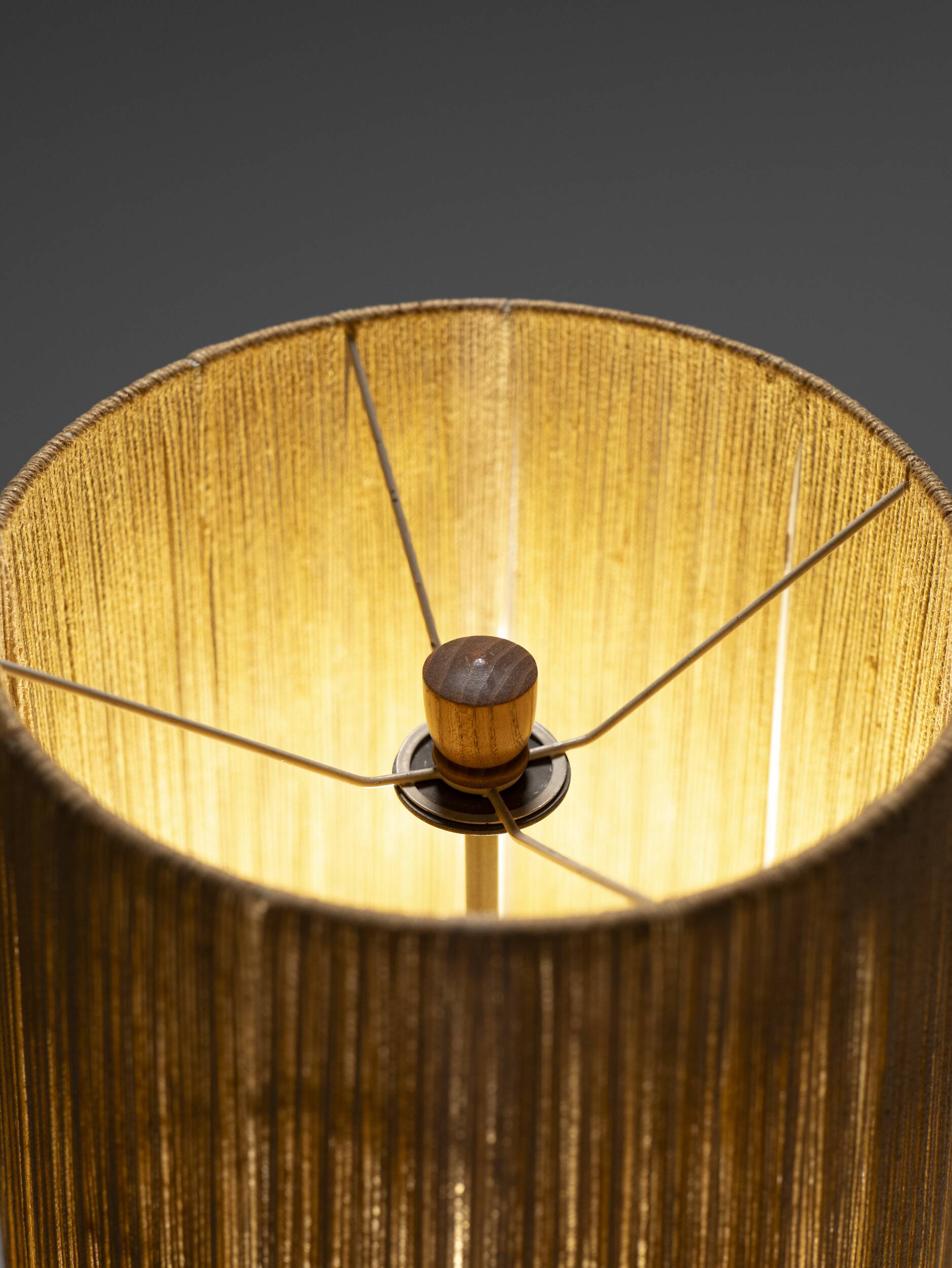 Wooden floor lamp by Temde, West Germany, 1960s