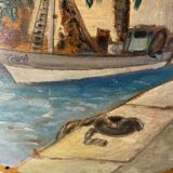 Ancient painting, Marine, the Riviera 50/60s