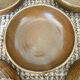 5 deep plates in stoneware