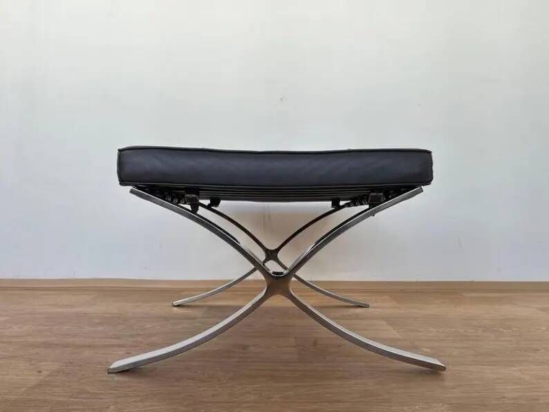 Barcelona Footstool / Stool by Ludwig Mies van der Rohe, 2000s