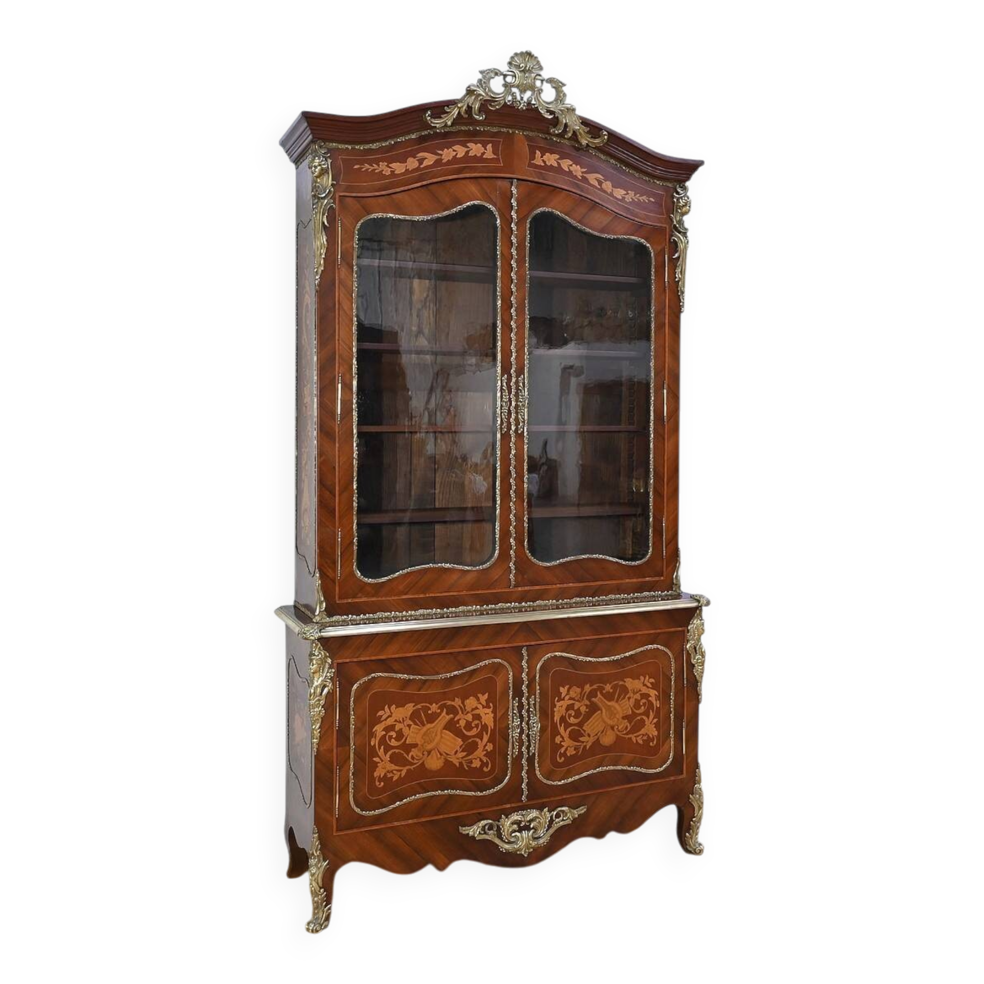 Library Two-Body in Rosewood and Marquetry, Louis XV style – End