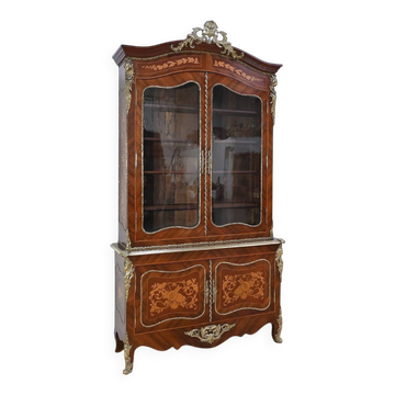 Library Two-Body in Rosewood and Marquetry, Louis XV style – End