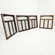 4 old solid oak windows from the early 20th century