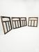 4 old solid oak windows from the early 20th century