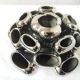 Vintage Vase • Alien • Chrome Ceramic • Post Space Age • 1980