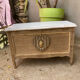 Very nice vintage heart toy chest in L. Ashley removable style.