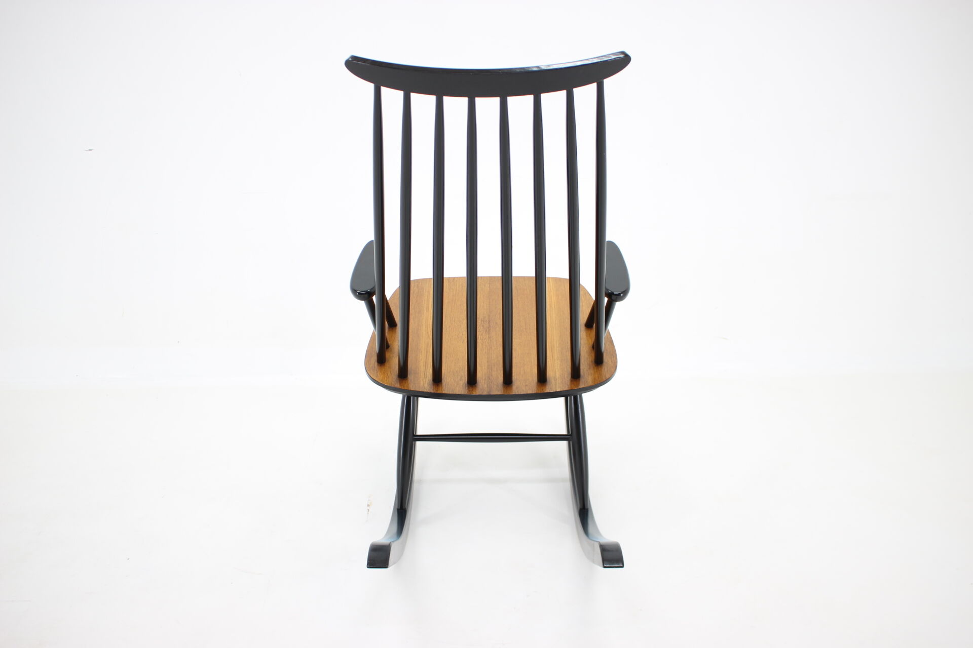 1960s Varjosen Puunjalostus Beech Rocking Chair, Finland