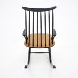 1960s Varjosen Puunjalostus Beech Rocking Chair, Finland