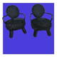 Pair of armchairs Olivier Schrijver