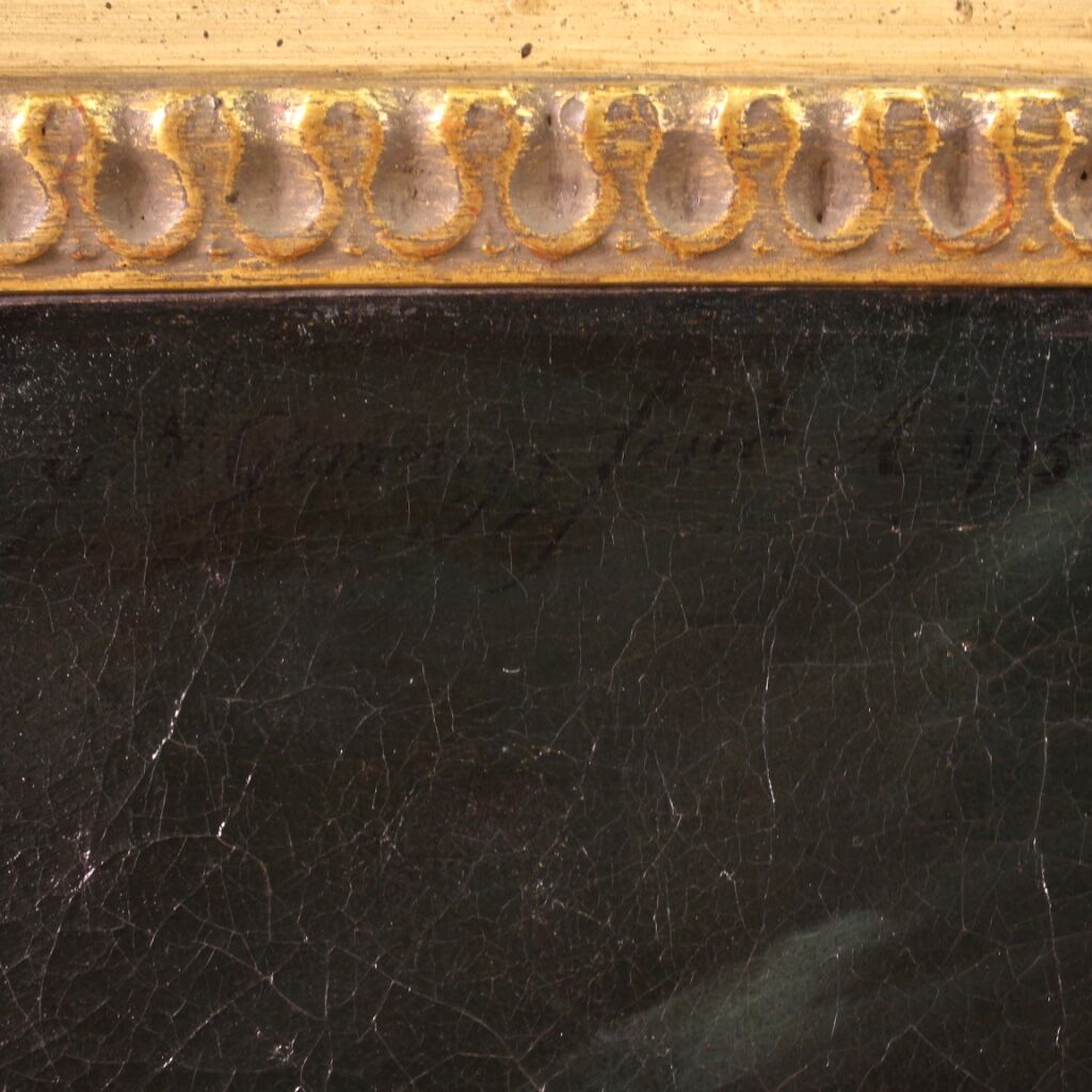 Portrait signed gerrit van gimning and dated 1715