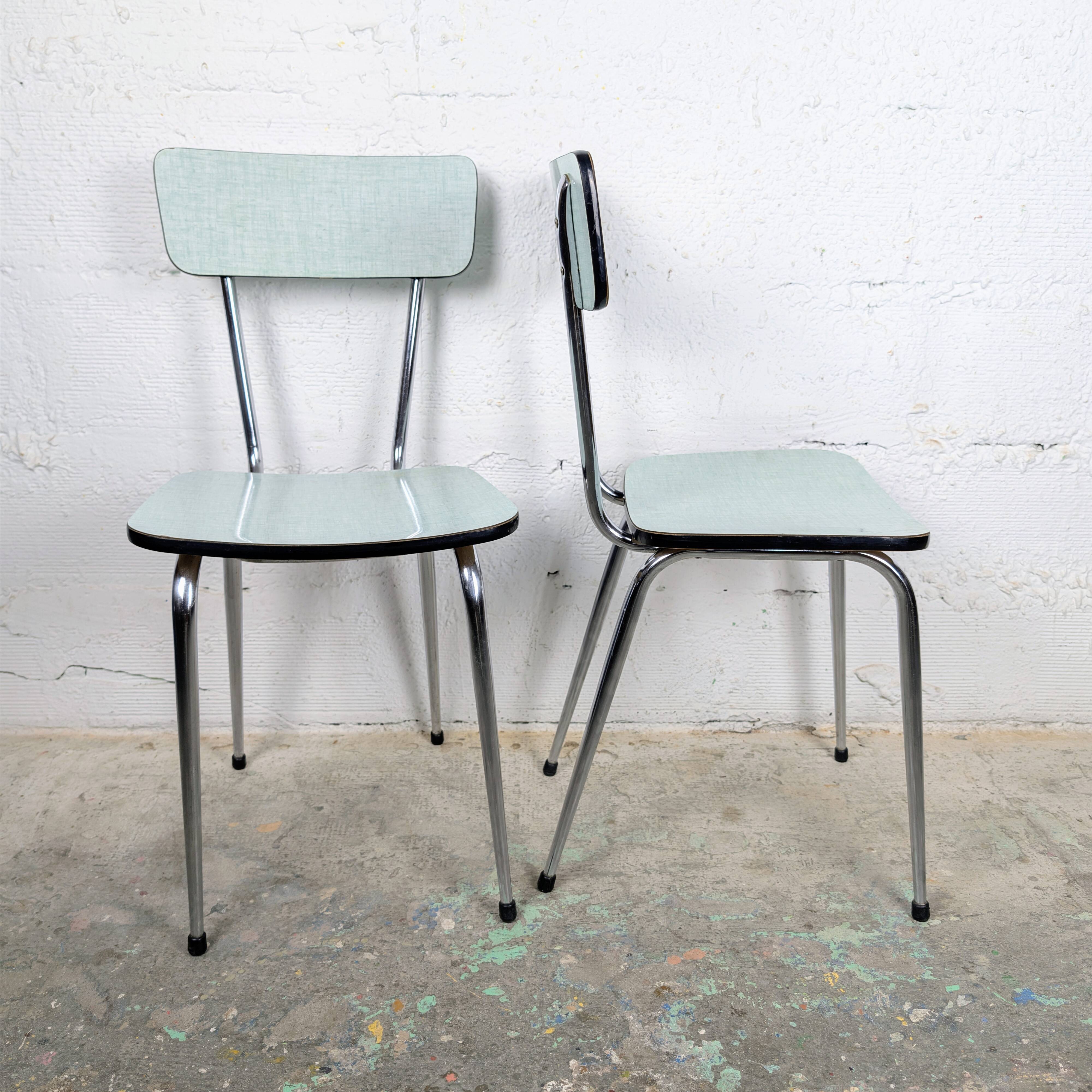 Pair of formica chairs