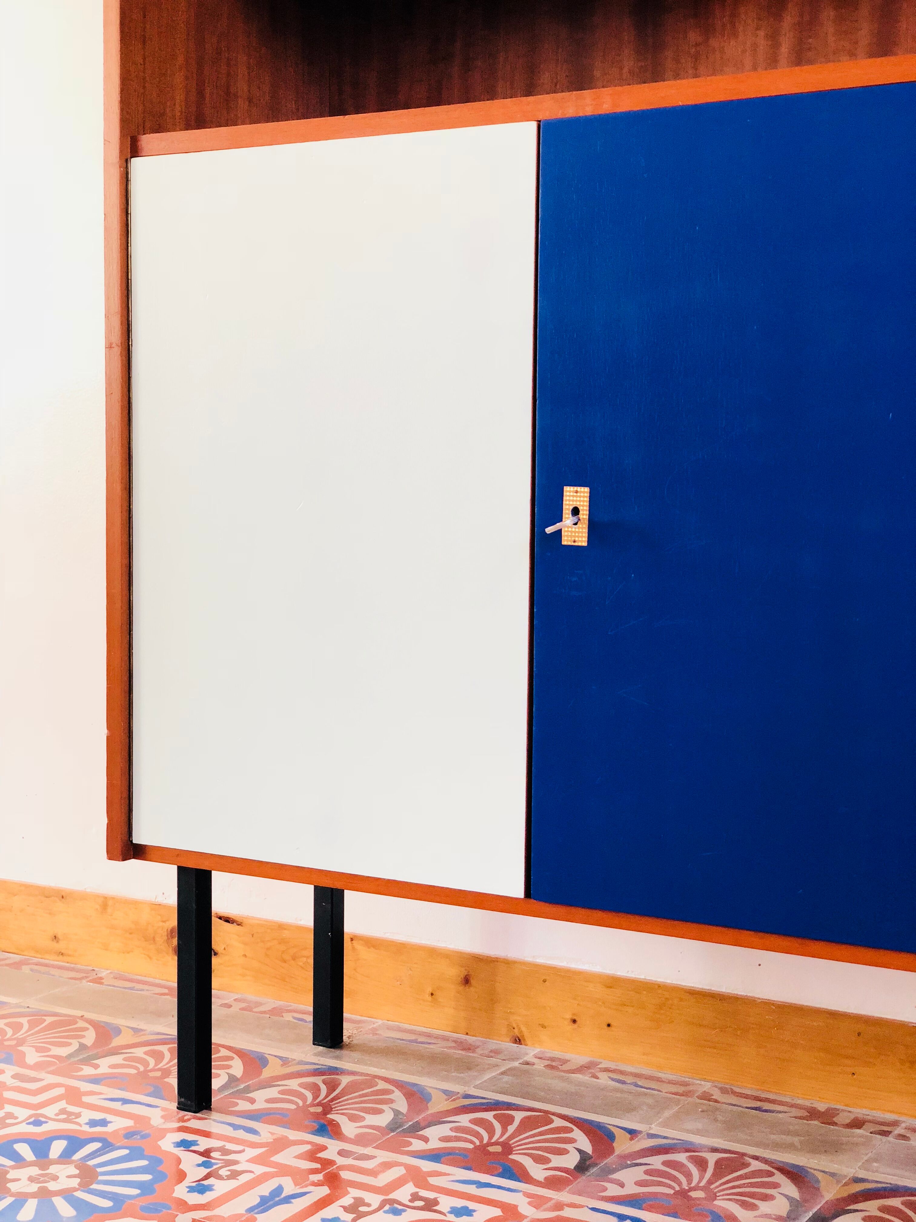 Vintage teak library 1960