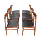 Set of 6 the 1960s Danish teak chairs
