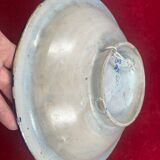 Hollow plate ceramic blue white signature to identify maghreb - early twentieth century