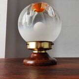 Lampe vintage Mazzega 1970 en verre de Murano