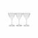 Three Art Deco wine glasses, Café Bistro Illusion