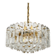 Large Austrian Palazzo Ice Glass Chandelier by J.T. Kalmar