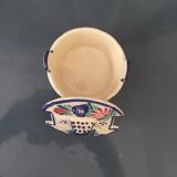 Saloir pot with lid hb quimper breton decor