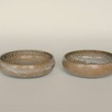 Series of 4 plates vintage bowls in pyrity sandstone