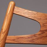 Ensemble de salle à manger complet : 8 chaises Sawbuck CH-29 en teck et table AT 310