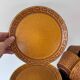 Ceramano tea service "Epsilon" from the 1960s with a raised geometric pattern.
