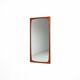 Miroir mural rectangulaire scandinave en teck Danemark 1960