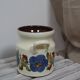 Vintage Varoslod Majolika pot with flower decor