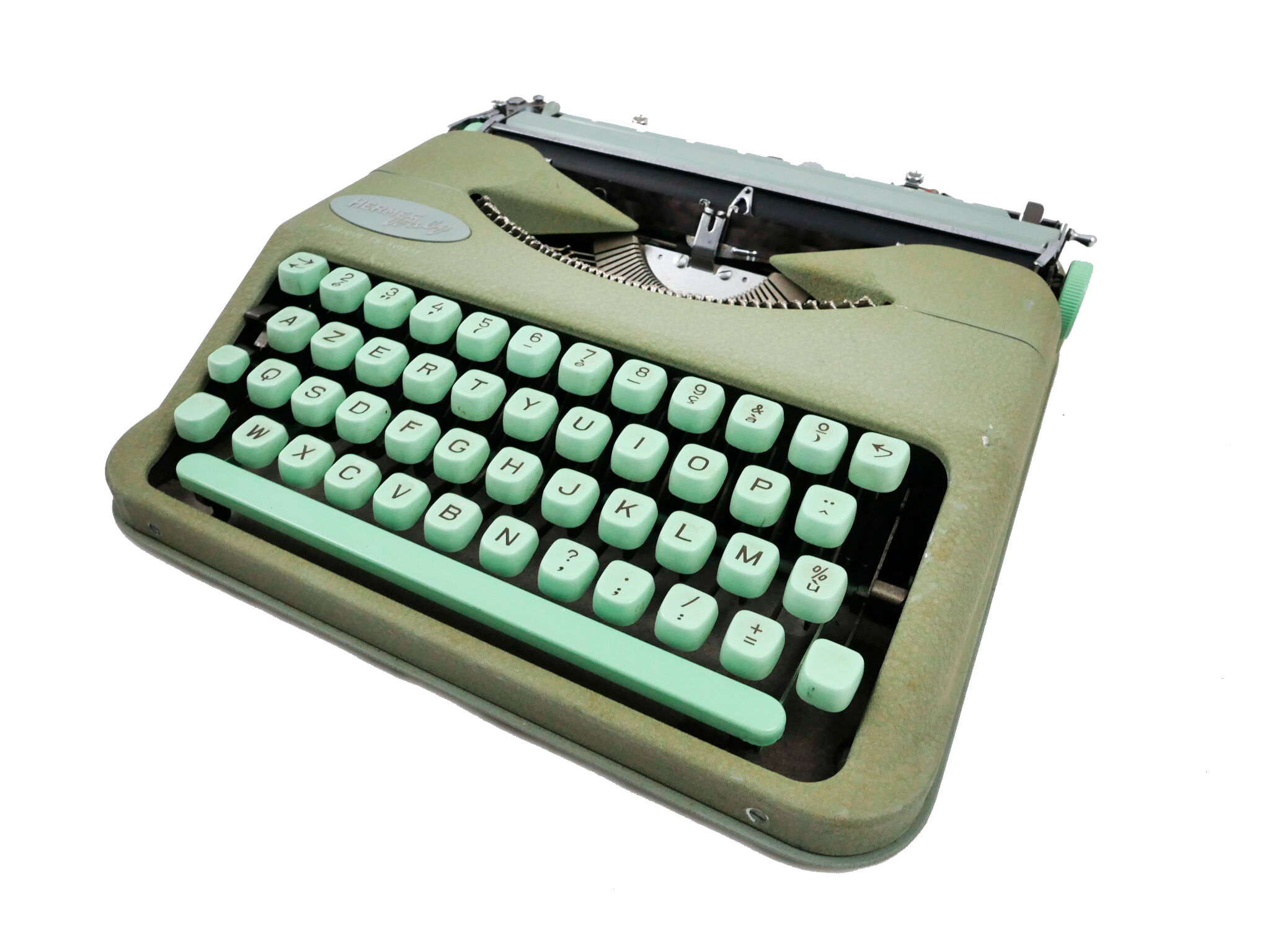 Hermes Baby green sage typewriter