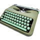 Hermes Baby green sage typewriter