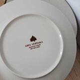 6 assiettes à entrée ou dessert Grès véritable