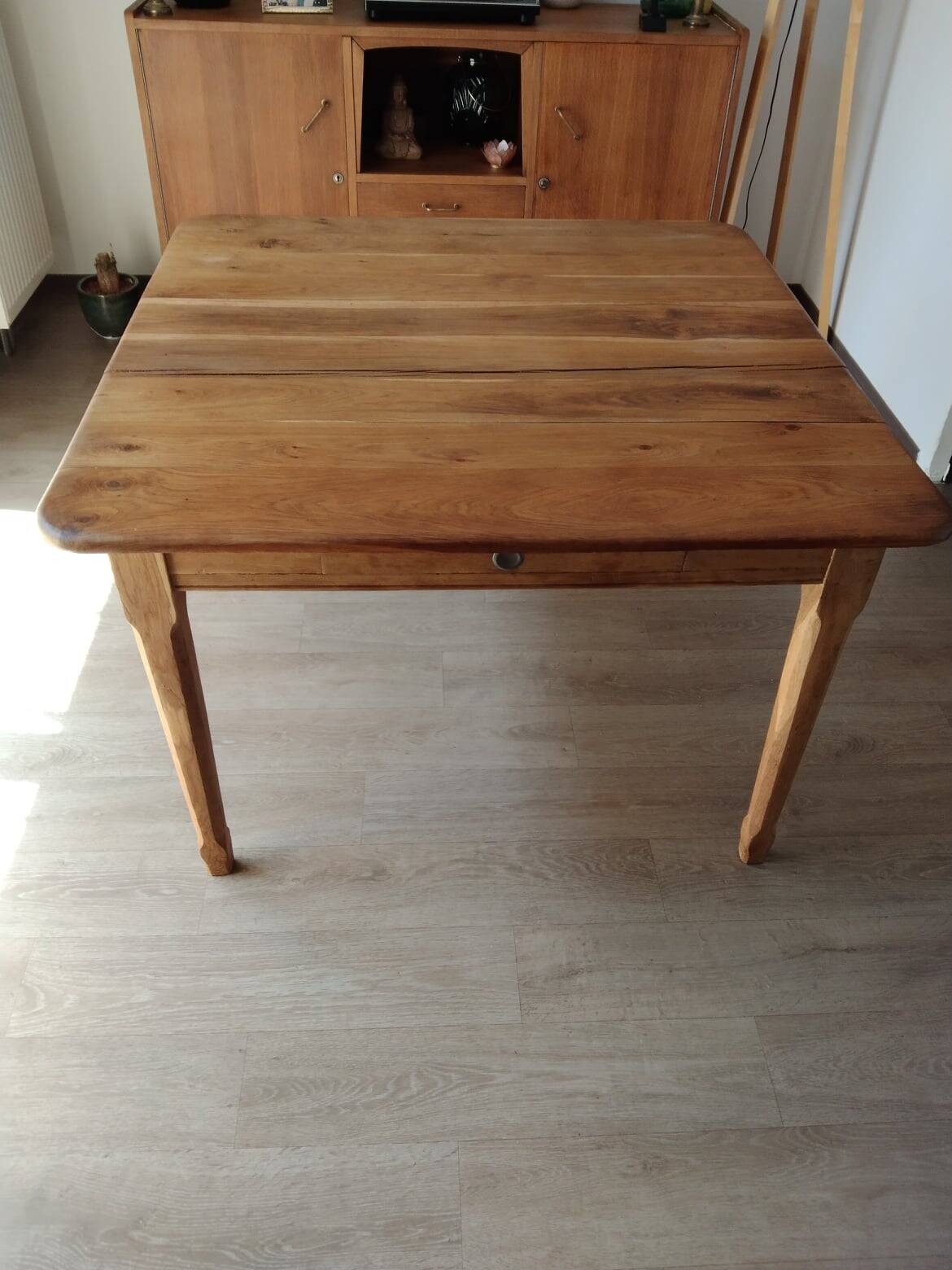 Solid oak farm table