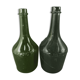 Lot of 2 old bottle of benedictine liqueur in blown glass